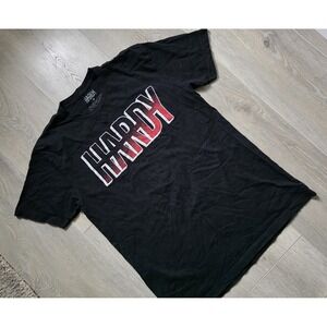 HARDY Unisex Medium Black Spellout Hardy Rock Country Concert T Shirt